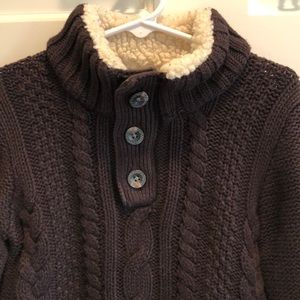 Gap brown cable knit sweater size 2T